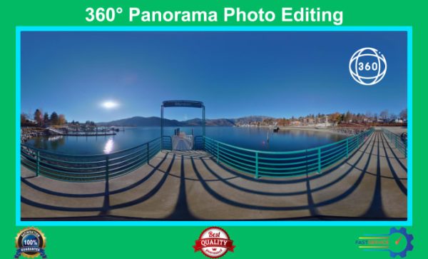 Provide professional 360 panorama stitching and editing